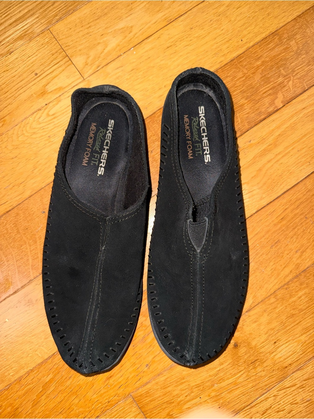 Skechers Black Slip-On Memory Foam Loafers